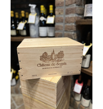 Wijnkist met 6 x Château de Seguin - Bordeaux Supérieur (rood)